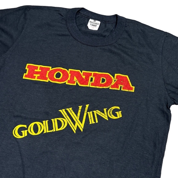 Vintage Black Tee with Red and Yellow Print - Picture 2 of 8